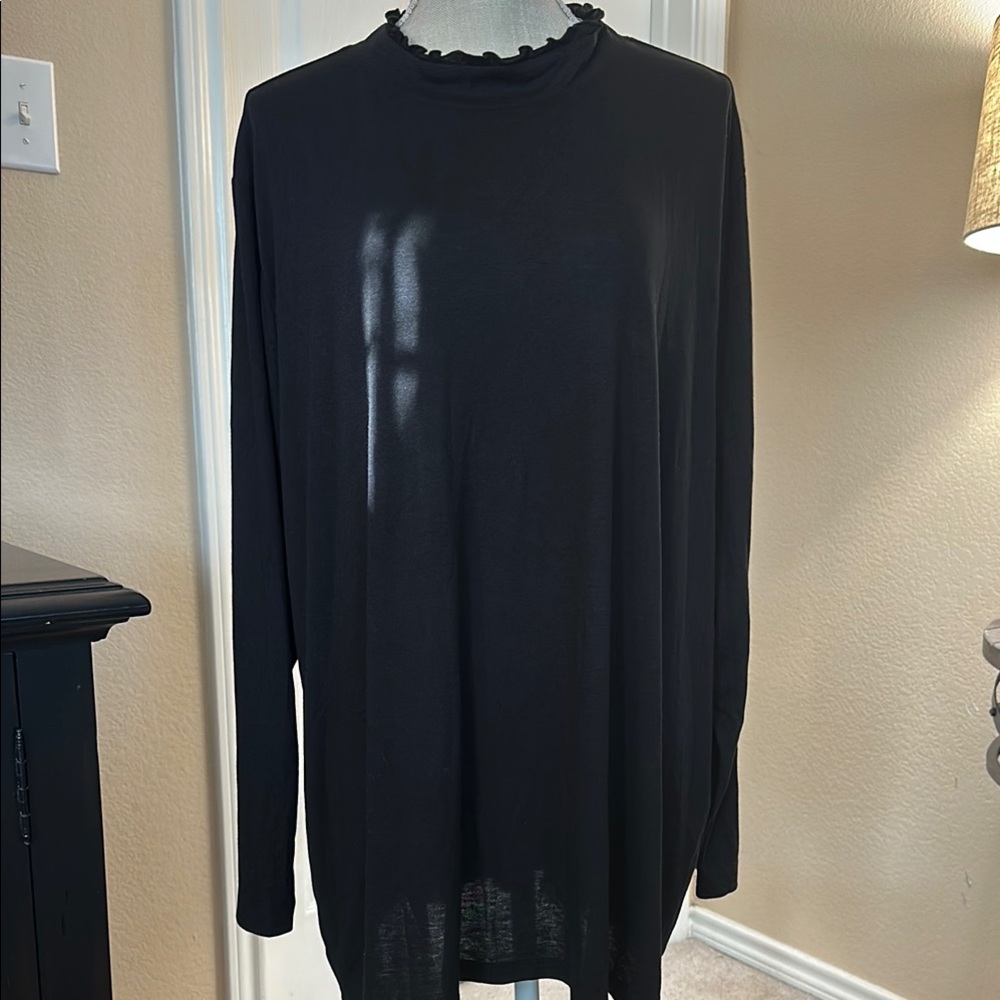 LOFT Black Long Sleeve Blouse